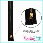 ZIP - GOLD METAL ZIP (008)